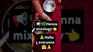 📢🌿Henna mixology 🌿henna mehndi art [upl. by Vyner358]