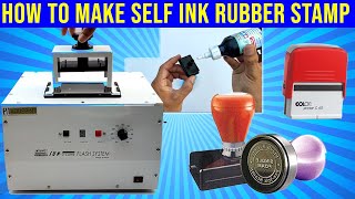 How to make self ink rubber stamp I Rubber stamp kaise banta hae complete video step by step [upl. by Peter]