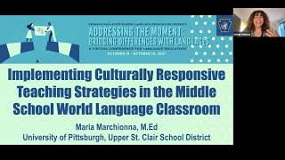 Implementing Culturally Responsive Teaching Strategies in the Middle School World Language Classroom [upl. by Nimajeb]