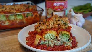 Recette Cannelloni ricotta épinard et sauce tomate Mutti [upl. by Tletski]