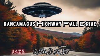 New Hampshire  Kancamagus Highway Fall Drive  Jazz  Count Basie  Jinglebells [upl. by Eenwat]