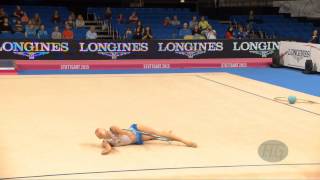 Melitina STANIOUTA BLR 2015 Rhythmic Worlds Stuttgart  Qualifications Hoop [upl. by Mayram]