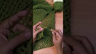 🤩👉Crochet Mesh Stitch 💚🧶👌🎁✅ New Project 😍 [upl. by Hsiekal25]