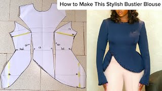 How to make This Stylish Bustier Blouse Bustierblou [upl. by Htaeh]