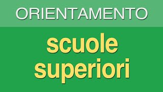 Orientamento scolastico il sistema di istruzione superiore [upl. by Noswal]