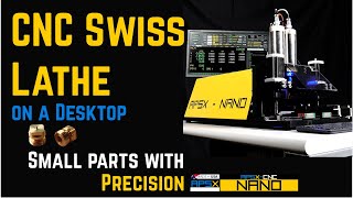 APSXNANO CNC Swiss Lathe on a Desktop [upl. by Nerot995]