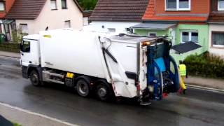 MB Actros Faun Variopress für die gelben Säcke [upl. by Gahan]