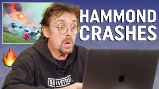 Richard Hammond REACTS to all his crashes [upl. by Ahcire]