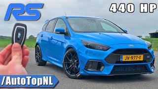 440HP FORD FOCUS RS MK3 REVIEW on AUTOBAHN NO SPEED LIMIT by AutoTopNL [upl. by Tneicniv329]