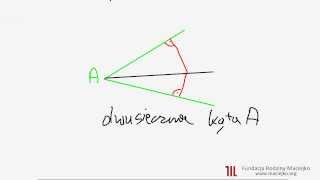 715 Symetralna odcinka i dwusieczna kąta  Figury płaskie I [upl. by Ellingston722]