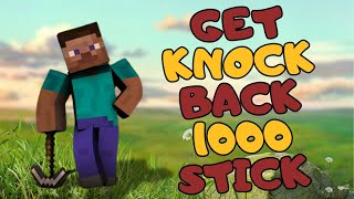 How to Get a Knockback 1000 Stick in Minecraft  Minecraft Tutorial 2024 [upl. by Katrine]