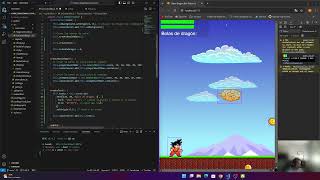 javascript game Dragon Ball con phaser JS  parte 4 [upl. by Amehsyt771]