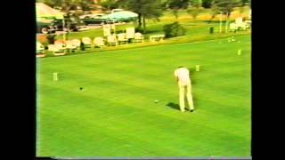 Croquet  Bernard Neal Demonstrating A 3 Ball Break In Florida In 1981 [upl. by Alyk]