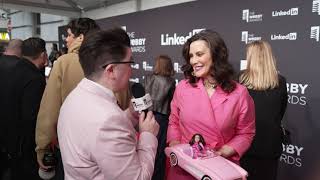 Gretchen Whitmer on the Red Carpet at the 28th Annual Webby Awards Webbys [upl. by Parthinia155]