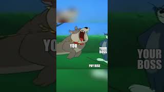 Working For Your Boss Be Like shorts memes tomandjerrymeme tomandjerry workhumor employment [upl. by Airrat647]