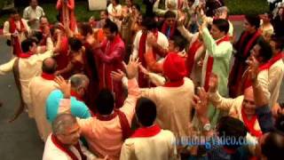 Best Indian Groom on Elephant at Ontario Doubletree Hotel Hindu Wedding Bollywood [upl. by Ellenrahs]