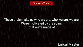 Starset  Trials lyric Video [upl. by Heidie]