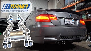 BEST BUDGET BMW E9X M3 S65 VALVED EXHAUST ECS TUNING EXHAUST [upl. by Holland]