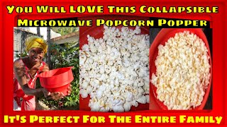 The Collapsible Microwave Silicone Popcorn Popper by Housewares Solutions [upl. by Olsson]