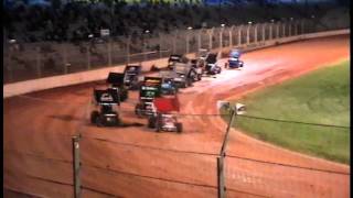 Sprintcars and Feature Baypark Speedway NZ 1 Jan 2011 [upl. by Lleksah]