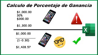 Como Calcular el Porcentaje de Ganancia de un Producto [upl. by Elfrida]