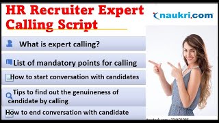 IT HR Recruiter Expert Calling Script II Written Script with Notes🔥 [upl. by Reginauld15]