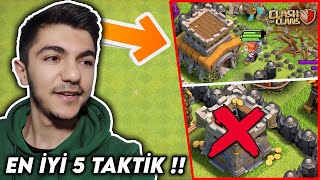 EN İYİ 5 TAKTİK SALDIRISI  Askerlerin Max Olmasına Gerek Yok   Clash Of Clans [upl. by Notfa361]