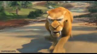 Ice Age all Diego chase Scenes with Walking with Beasts Sabre hunt [upl. by Shuler]