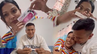 Pregnancy prank on husband🤰 bechare Neeraj khush ho gaye the 🥹 Varsha Thapa [upl. by Kanal]