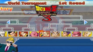 World Martial Arts Tournament DBZ budokai tenkaichi 3 [upl. by Teressa]