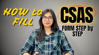 How to fill CSAS form  cuet2024 csasportaldu [upl. by Rimma]