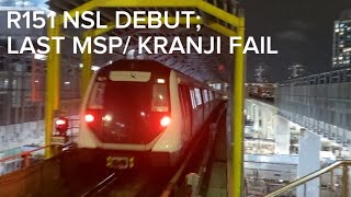 R151 NSL Debut SMRT R151 839840 Marina South Pier to Jurong East [upl. by Lemrahc]