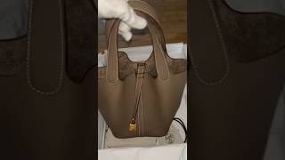 Unboxing Hermes Picotin 22 Etoupe with Gold Hardware hermes unboxing picotin luxury boutique [upl. by Araeit924]