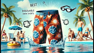 🌊 PANGJU Dissolving Swim Trunks  Best Dissolvable Swim Shorts 🩳 [upl. by Hobart]