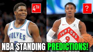 NBA Standings Predictions For Eastern amp Western Conference [upl. by Nhguaved738]