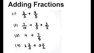 How to Add Fractions  Fraction Addition  Adding Fractions  Learn Addition of Fractions [upl. by Ennaear836]