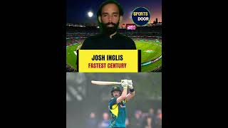 Josh inglis Fastest Century for Australia in T20  Josh inglis 103 Australia vs Scotland shorts [upl. by Halyak]