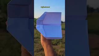 Worlds Most POWERFUL Paper Airplane diy origami shorts paperaitplane flyingpaper art [upl. by Aihsotal]