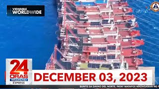 24 Oras Weekend Express December 03 2023 HD [upl. by Browning]