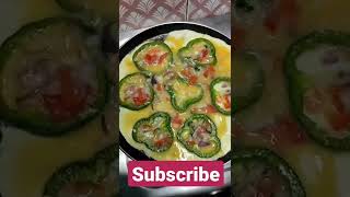 Capsicum Omelette recipe shorts shortsvideo youtubeshorts food ayesa [upl. by Naillik]