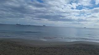 beach bar in playa den bossa ibiza october enjoy the sea view ibizasummer [upl. by Ultun]