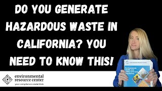 Who needs California Hazardous Waste Management RCRA Training [upl. by Notsecnirp]