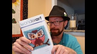 Wonderart Latch Hook Kit  UnboxingReviewTutorial [upl. by Ecirtahs571]