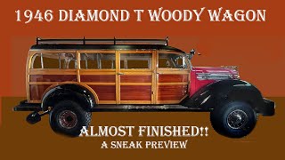 1946 Diamond T Woody Sneak Preview [upl. by Ahsimed]