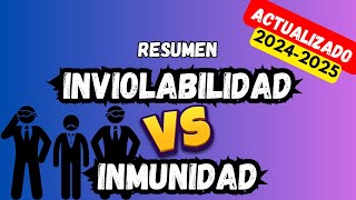 INMUNIDAD vs INVIOLABILIDAD ❓ Oposición POLICÍA NACIONAL 20242025 [upl. by Harimas]