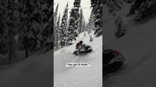 Riding with Dawson and Matt on Dec 21st last year Full video linked skidoo snowmobiling [upl. by Bonaparte]