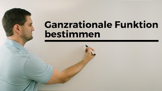 Ganzrationale Funktion bestimmen Ablauf Steckbriefaufgaben Rekonstruktion von Funktionen [upl. by Ihteerp707]