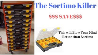 DIY Organizer for HarborFreight Storage Boxes like Sortimo Storage Rack [upl. by Schwing]