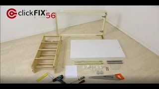 Loft ladder clickFIX® 56S  installation video [upl. by Haissi]