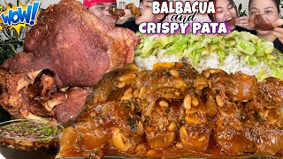 BALBACUA at CRISPY PATA Plus GINISANG REPOLYO MUKBANG PINOY MUKBANG [upl. by Ssidnak]